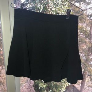 Black mini skirt